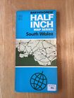 1971 Bartholomew Half Inch Map 12 South Wales (incl Swansea , Cardiff & Newport