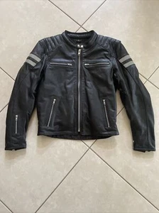 Mens Leather Motorcycle Jacket Size XS VIKING CYCLES SOLD OUT FROM MANUFACTURER - Picture 1 of 5