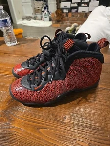 Nike Air Foamposite One Cracked Lava Sneakers Sz 7Y 644791-012 - Picture 1 of 8