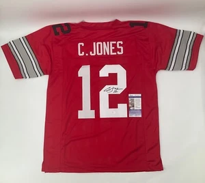 CARDALE JONES OHIO STATE SIGNED CUSTOM STITCHED JERSEY JSA COA - Picture 1 of 3