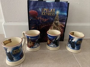 The Polar Express 12oz Believe 3D Ceramic Hot Chocolate Mug - Set of 4 - Picture 1 of 4