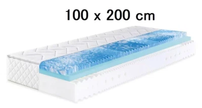 7-Zonen Kaltschaummatratze Sweet Dream XXL H4 100x200 cm mit Gelschaum-Topper - Bild 1 von 2