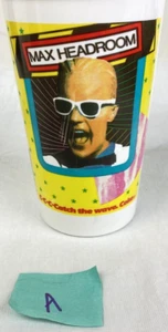 VNT 1987 Wendy's Promotion Max Headroom C-C-C-Catch the wave Coke Tumbler Cup A - Picture 1 of 9