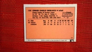 1990 ProCards A & AA Minor League Stars Chuck Knoblauch #56 Rookie - Picture 1 of 2