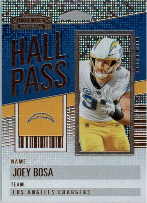 2023 Panini Contenders Hall Pass #10 Joey Bosa - FB - Image 1 of 2