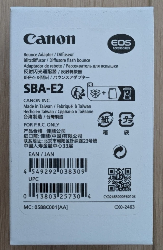 Adaptador de rebote Canon SBA-E2 para Speedlite 430EX III-RT / correo aéreo con seguimiento Foto 1 de 1