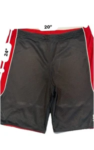 Vintage Y2k Men's Adidas Reversible Black Dragon Red Basketball Shorts Size XL - Picture 1 of 8