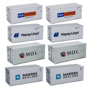 Atlas O Master 3002596 20' Reefer Container Assortment (8-Pack), O Gauge NIB - Bild 1 von 1