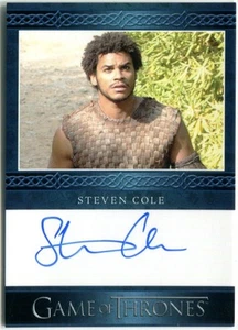 STEVEN COLE Game of Thrones BLUE BORDER AUTO Autograph GOT - Picture 1 of 1