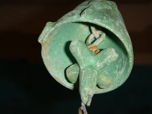 Paolo Soleri 9" Bronze Wind Bell - 2" Bell Amazing Verdigris Natural Patina NEW - Picture 1 of 20