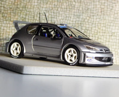 CUSTOM 1/43 Vitesse Skid Peugeot 206 WRC Rally Specs 2000 Plain Body Grey - Immagine 1 di 4