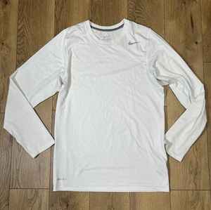 Gr. XS - Vintage weißes Nike Dri-Fit Langarmshirt gebraucht - Bild 1 von 3