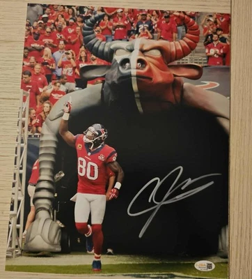 Andre Johnson Signed Autographed 11X14 Photo JSA Authentic SPOT LIGHT - Image 1 of 3