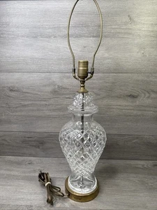 Lámpara de mesa Waterford Cut Crystal Alana Comeragh jengibre tarro 28 pulgadas de alto - Imagen 1 de 10