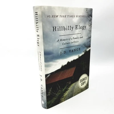 Signed: Hillbilly Elegy by J.D. Vance - First Edition with Dust Jacket Foto 1 de 4