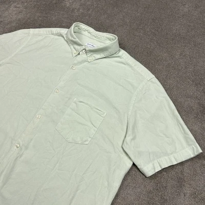 Camisa Steven Alan Para Hombres XL Abotonada Verde Claro Preppy Exterior Hecha en EE. UU. Foto 1 de 4