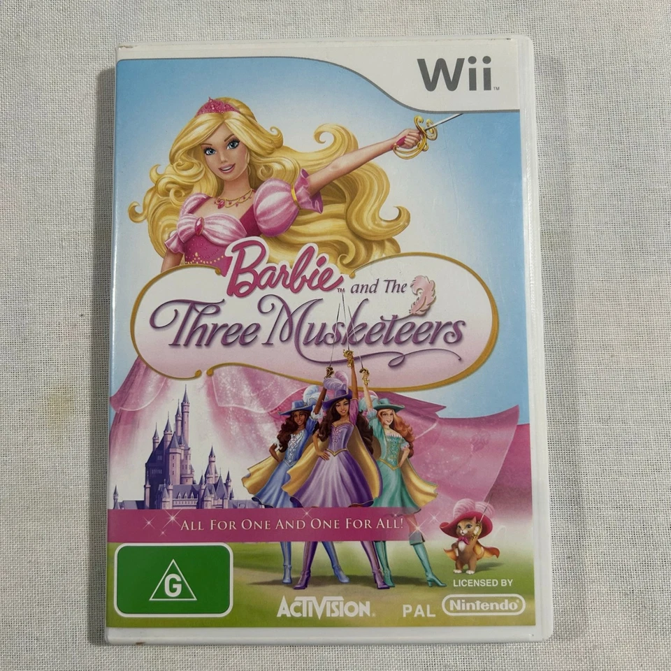 Barbie and the Three Musketeers Wii Game Nintendo 2009 - Image 1 of 4