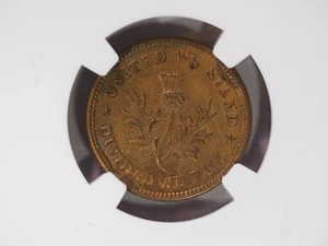 NGC MS-63, Pittsburgh Dry Goods/Thistle Civil War Token, PA-765R-2a, R-3 - Imagen 1 de 4