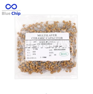 1000pcs 50V Monolithic Ceramic Capacitors Multi Layer MLCC 10pF to 10uF - Picture 1 of 6