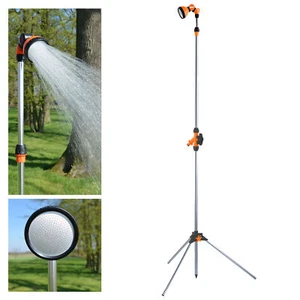 Gartendusche Pooldusche höhenverstellbar Alu Garten Camping Außen Outdoor Dusche - Bild 1 von 12
