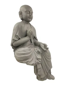 Scaffale/Ripiani/Scala - BUDDHA MONK (Seduto/Seduto) - Grande (54 cm) - Foto 1 di 3