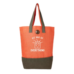 Bolso de Mano Algodón Yute Compras Divertido Reutilizable Playa Hombro Regalo para Mujer - Imagen 1 de 7