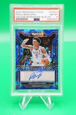 2022-23 Prizm Draft Picks Penmanship Blue Ice /75 Paolo Banchero Auto PSA 8 BG6