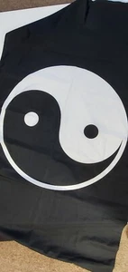 Yin Yang Flag - 3' x 5' Polyester Flag black and white large flag - Picture 1 of 12