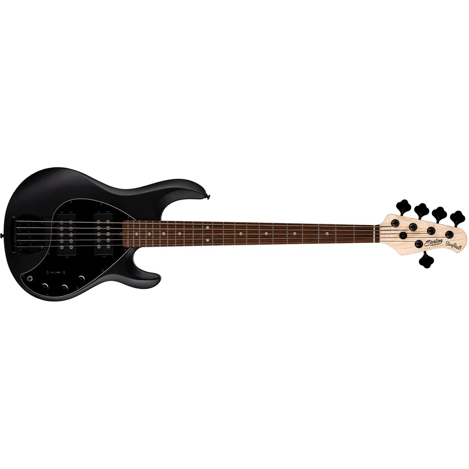 Bajo de 5 cuerdas Sterling by Music Man StingRay 5 RAY5 HH, negro sigiloso Foto 1 de 1