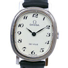 Omega Deville Devil Cal.625 Watch Ss Leather Hand Wound Silver Dial