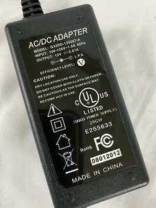 AC/DC Power Supply Adapter Model: 632DD-120267-A - Picture 1 of 5