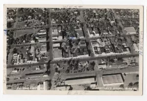 WILLOWS CA RPPC VEDUTA AEREA VINTAGE VERA FOTO CARTOLINA EASTMAN B-4696 090621 Q - Foto 1 di 2