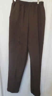Donn Kenny Classics Elastic waist dress pants  Sz 12  Brown or Black - Image 1 of 2