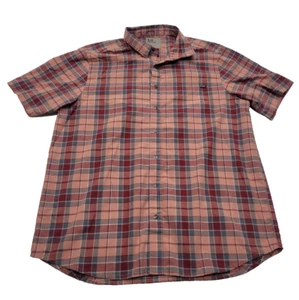 5.11 Tactical Series Men's Hunter Plaid Snap Button Shirt Short Sleeve Red Sz M - Picture 1 of 12