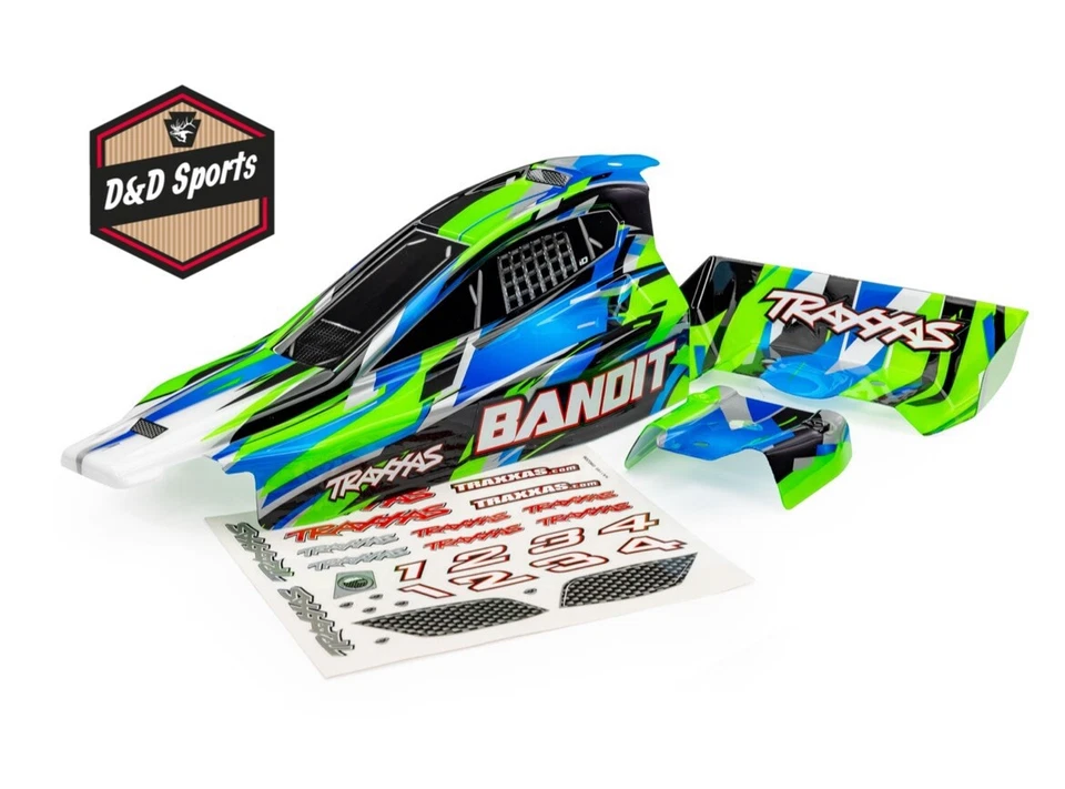 Traxxas 2430-GRN - Body, Bandit (also fits Bandit VXL), Green - Image 1 of 1