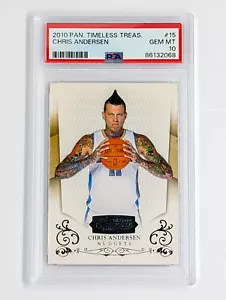 2010-11 Timeless Treasures #15 Chris Andersen /399 PSA 10 pepite Denver POP 1 - Foto 1 di 2