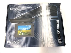Power Acoustik 5” TFT LCD Color Swivel Flip Down Monitor PT-505CM NEW - Picture 1 of 12