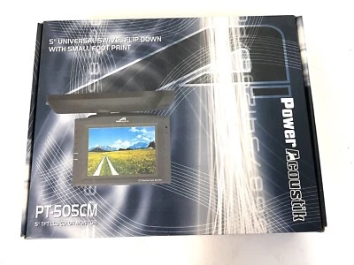 Power Acoustik 5” TFT LCD Color Swivel Flip Down Monitor PT-505CM NEW - Image 1 of 4