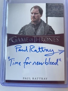 Game Of Thrones Complete Series Vol 2 Paul Rattray Karstark Inscription Autograp - Picture 1 of 2
