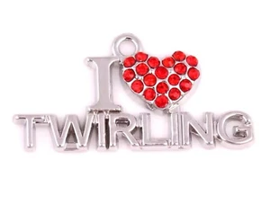 VALENTINES DAY  NECKLACE FOR BATON TWIRLERS GREAT GIFT - Picture 1 of 1