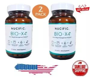 100% AUTHENT BIO-X4 Nucific Weight Loss Manage Probiotic Metabolism Boost 2 pack - Picture 1 of 3