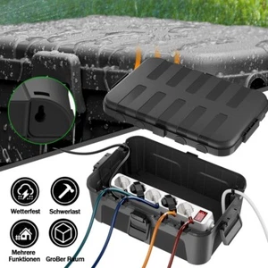 Extra Große Wasserdichte Kabelbox 6 Kabeleingänge , IP54 Wasserdicht Outdoor . - Bild 1 von 21