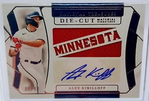 National Treasures 2022 troquelado material firmas automático Alex Kirilloff/99 - Imagen 1 de 1