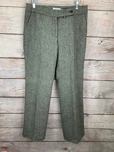 Calvin Klein Black/White Tweed Lined Slacks Wool Blend EUC Women's Size 6 x 33 - Picture 1 of 3