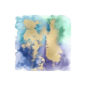 Stampa su Tela su Carta Poster o Quadro Riley Bella Coastal Mist with Gold II - Picture 1 of 2