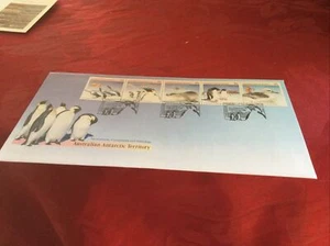 1988 Australian Antarctic Territory Conservation FDC 5 stamps cd Perth - Bild 1 von 4