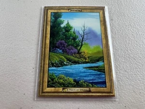 Cardsmiths Bob Ross A Trace of Spring #26 Card Framed Artistic Trading - Picture 1 of 8