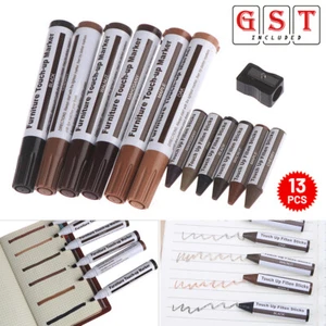 13Pcs Wood Repair Kit Furniture Paint Floor Repair Floor Wax Crayon Paint Pen - Picture 1 of 18