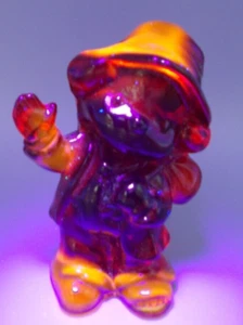 Boyd Art Glass Freddie the Hobo Clown in Cardinal Red Figurine/Paperweight-GLOWS - Picture 1 of 5