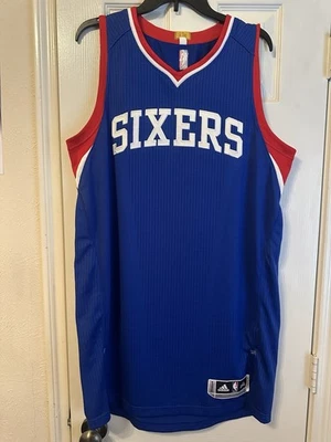 Camiseta Adidas NBA Rev 30 Philadelphia 76ers Climacool Azul Blanco Talla 2XL Foto 1 de 4